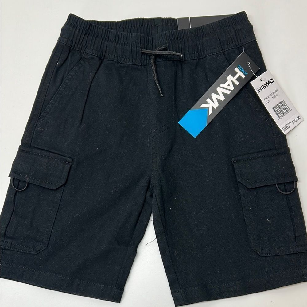 🔥Tony Hawk Black Cargo Shorts with Classic Design sz 5/6 New